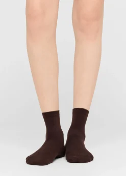 Chaussettes Courtes avec Bordure Travaillée
