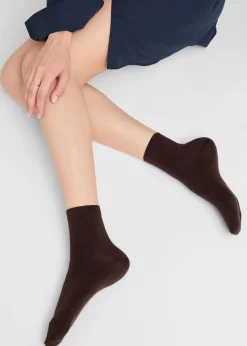 Chaussettes Courtes avec Bordure Travaillée