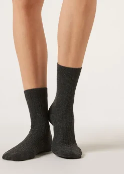 Chaussettes Courtes avec Cachemire