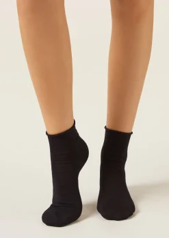 Chaussettes Courtes avec du Lin Sans Bordure