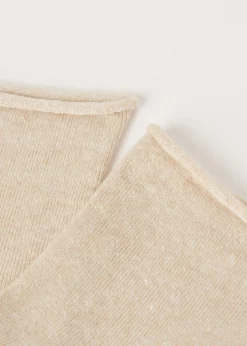 Chaussettes Courtes avec du Lin Sans Bordure