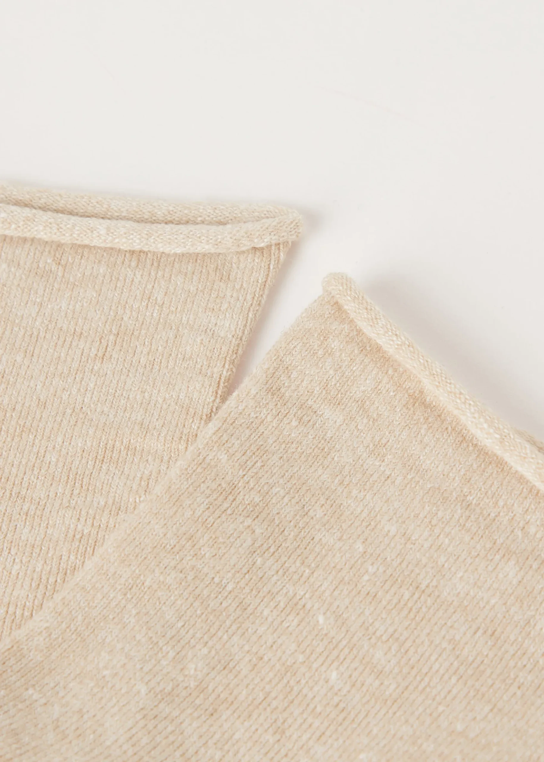 Chaussettes Courtes avec du Lin Sans Bordure