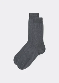 Chaussettes courtes avec fil d’Écosse pour homme