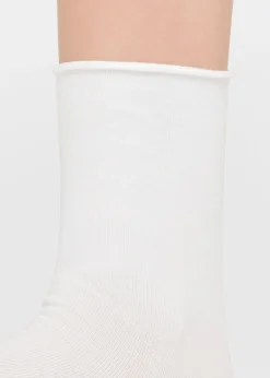 Chaussettes Courtes à Bords Francs en Coton