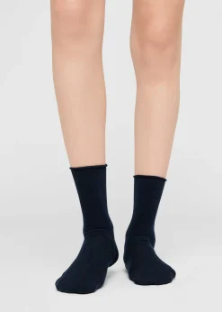 Chaussettes Courtes à Bords Francs en Coton