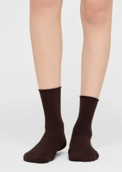Chaussettes Courtes à Bords Francs en Coton