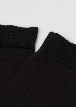 Chaussettes Courtes à Bords Francs en Laine et Coton