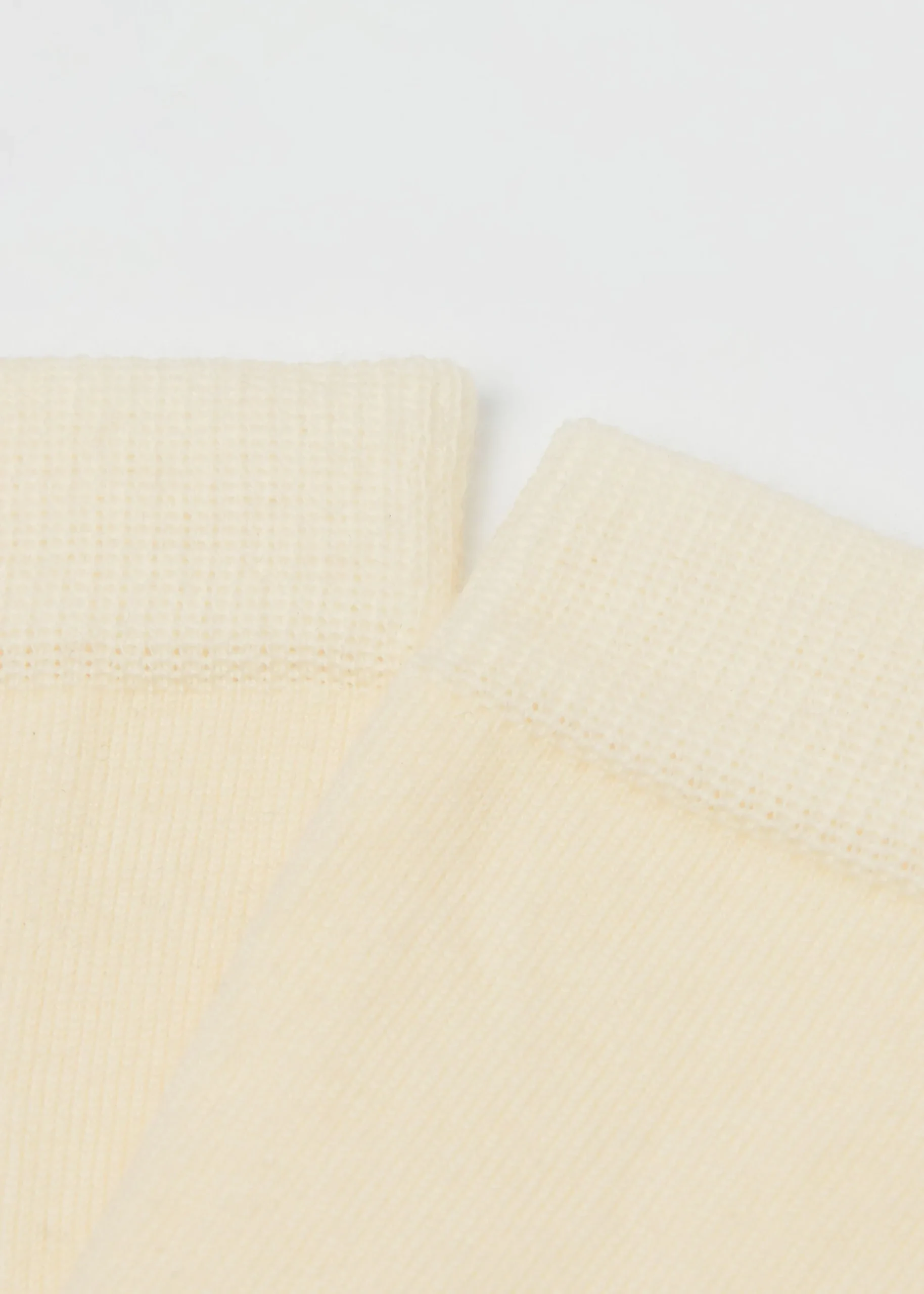 Chaussettes Courtes à Bords Francs en Laine et Coton