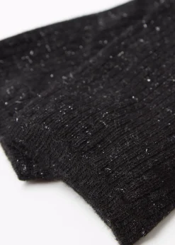 Chaussettes courtes en cachemire à paillettes
