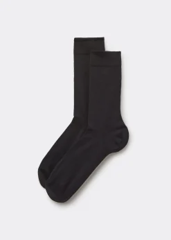 Chaussettes courtes en satin de coton