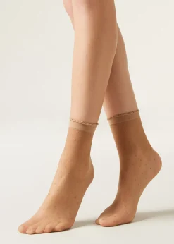 Chaussettes Courtes à Motifs Pois