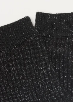 Chaussettes côtelées glitter