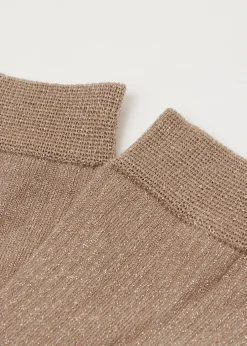 Chaussettes côtelées glitter