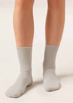 Chaussettes de sport courtes en coton unisexes