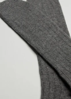 Chaussettes hautes avec laine et cachemire