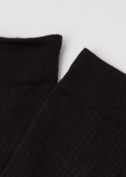 Chaussettes hautes côtelées