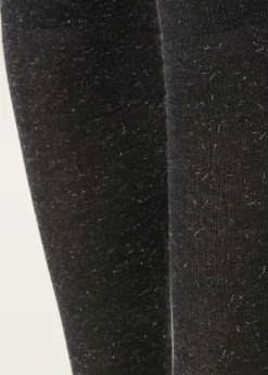 Chaussettes Hautes en Cachemire et avec Paillettes