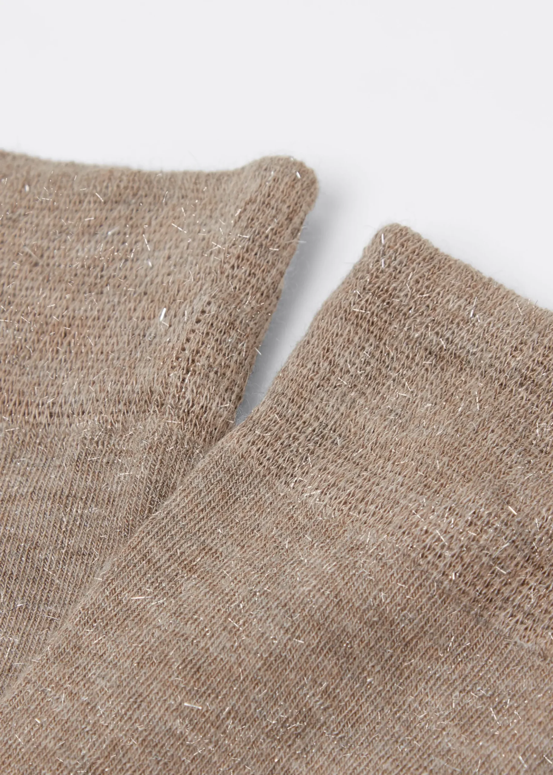 Chaussettes Hautes en Cachemire et avec Paillettes