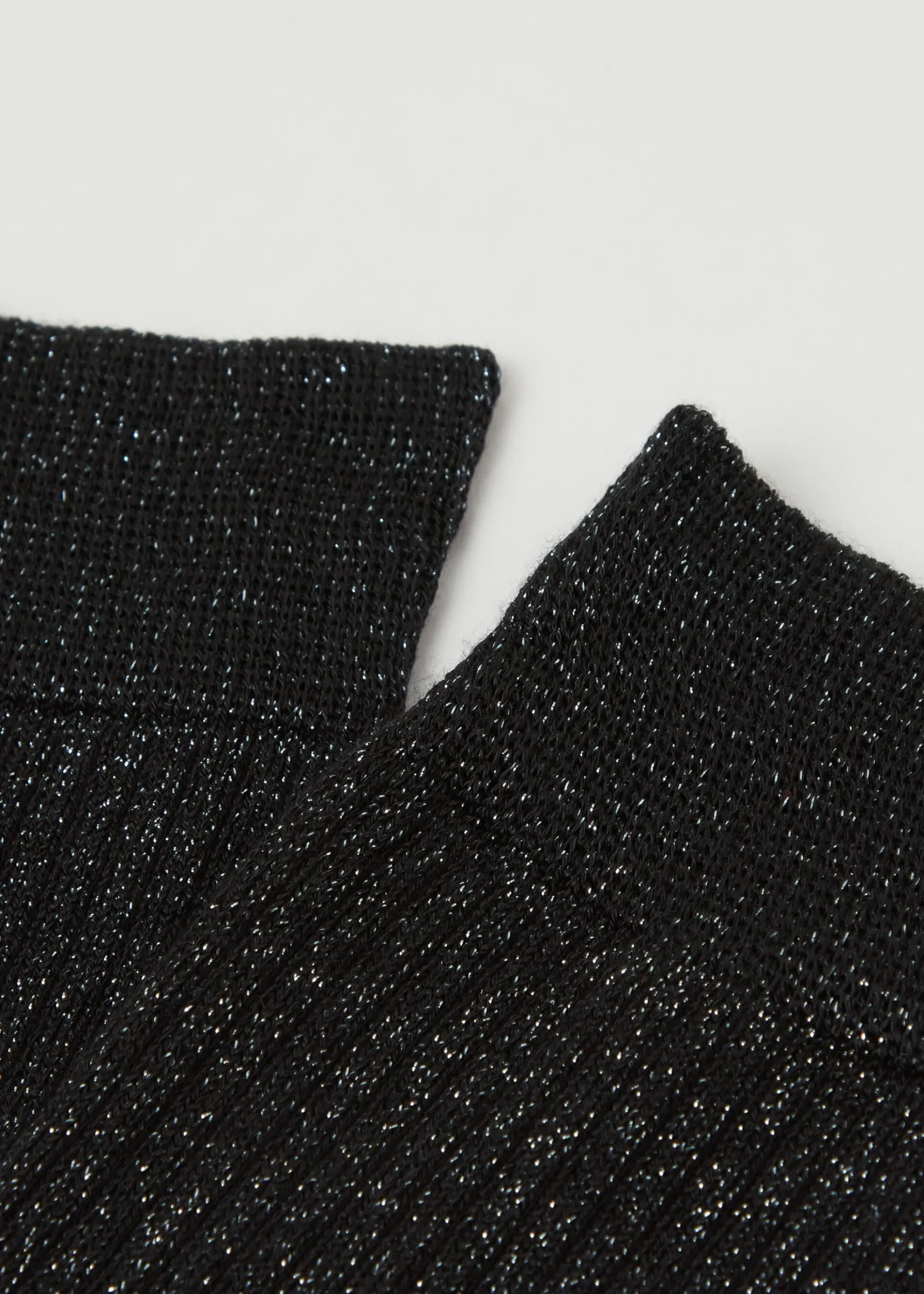 Chaussettes hautes en coton côtelé