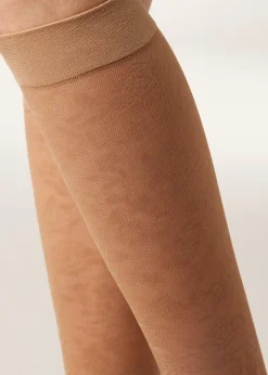Chaussettes Hautes en Dentelle