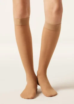 Chaussettes hautes à losanges