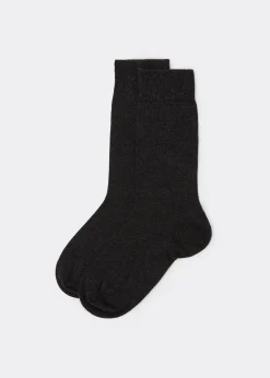 Chaussettes homme courtes avec cachemire
