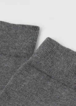 Chaussettes homme courtes avec cachemire