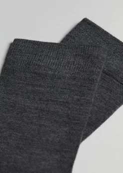 Chaussettes homme courtes en laine et coton