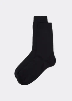 Chaussettes homme courtes en coton thermique