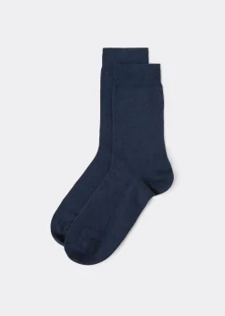 Chaussettes homme courtes en coton thermique
