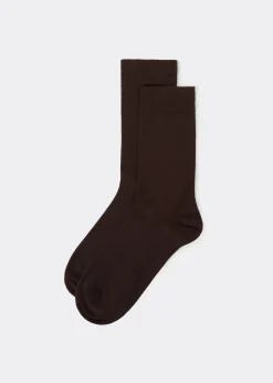 Chaussettes homme courtes en coton thermique