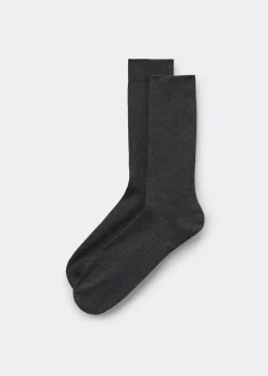 Chaussettes homme courtes en coton thermique