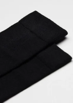 Chaussettes homme courtes en laine et coton