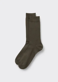 Chaussettes homme courtes en coton thermique