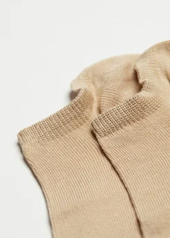 Chaussettes invisibles unisexes en coton