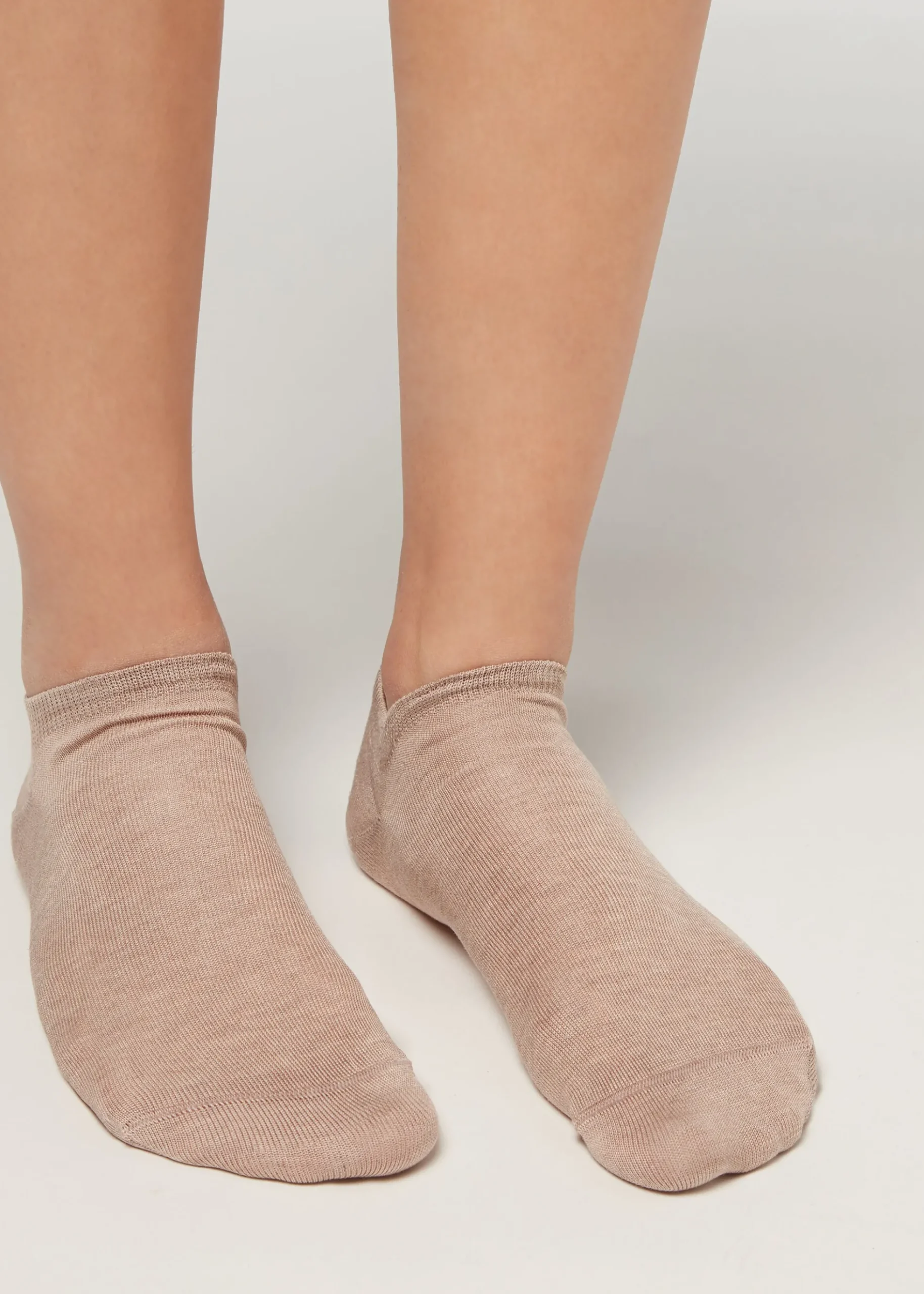 Chaussettes invisibles unisexes en coton