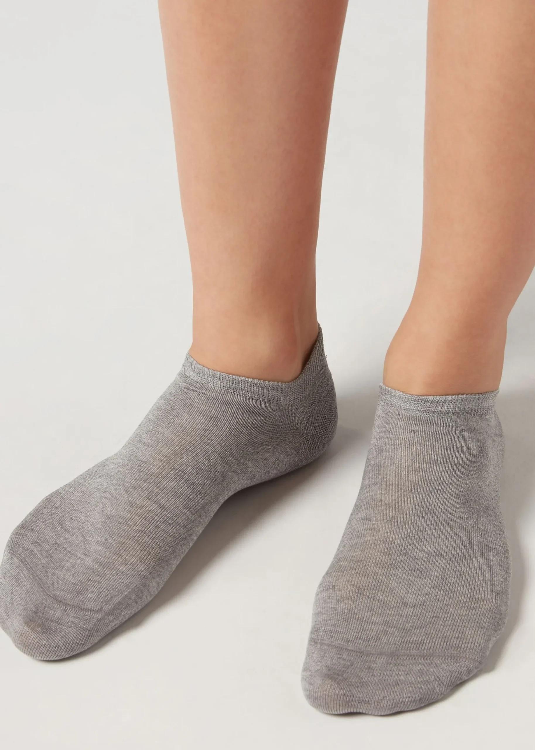 Chaussettes invisibles unisexes en coton