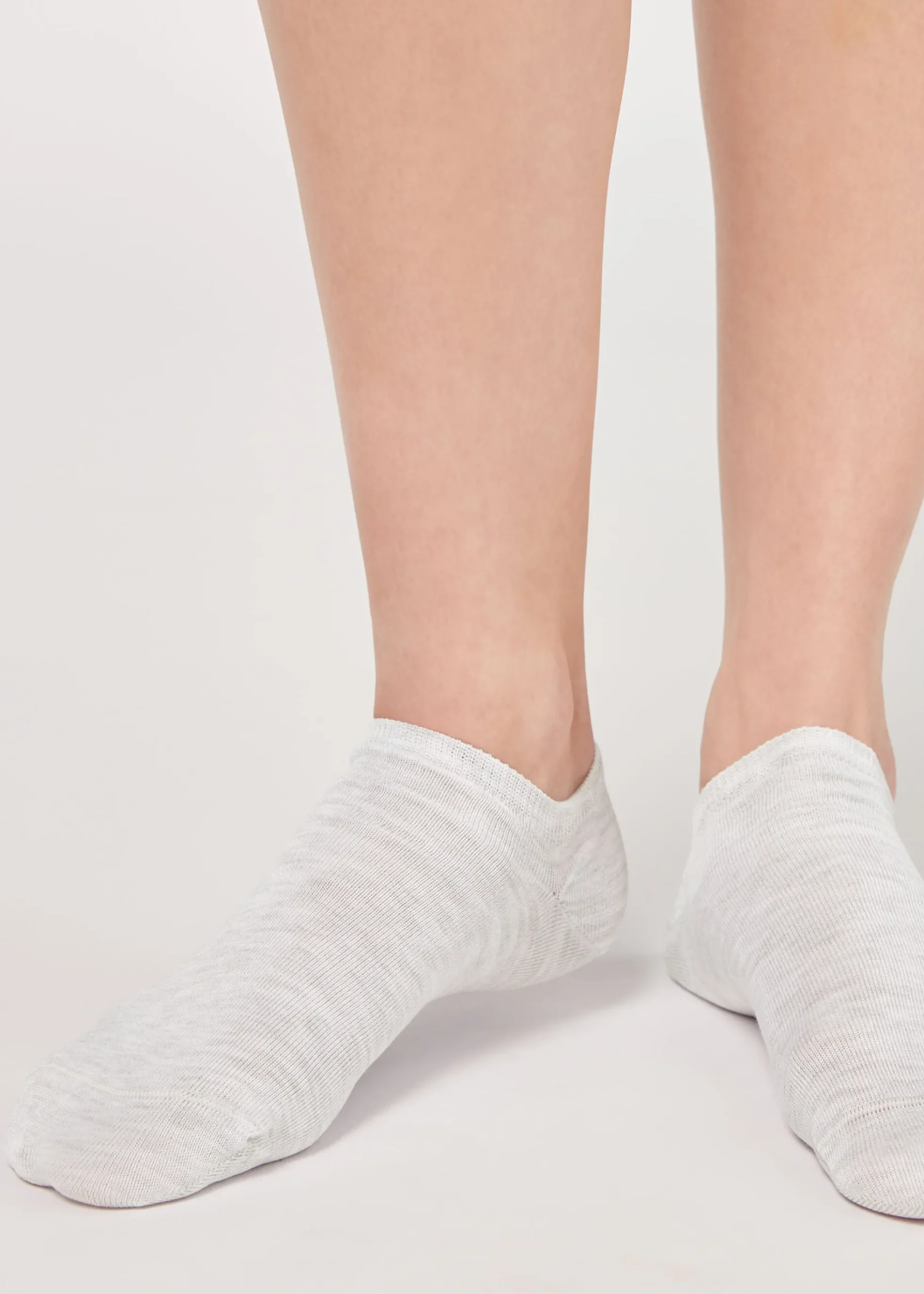 Chaussettes invisibles unisexes en coton