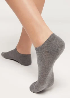 Chaussettes invisibles unisexes en coton