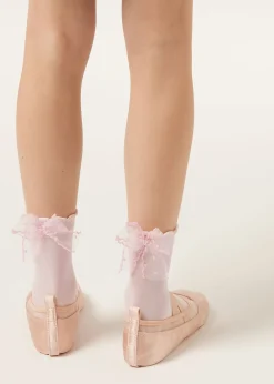 Chaussettes élégantes et transparentes pour fille