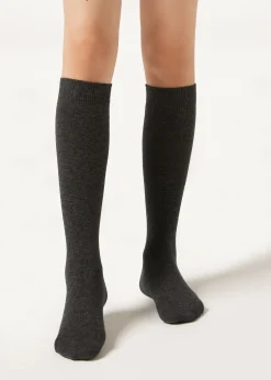 Chaussettes longues avec coton pour fille