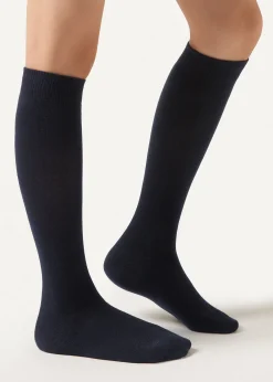 Chaussettes longues avec coton pour fille