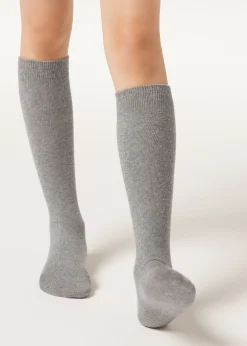 Chaussettes longues avec coton pour fille