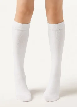 Chaussettes longues avec coton pour fille