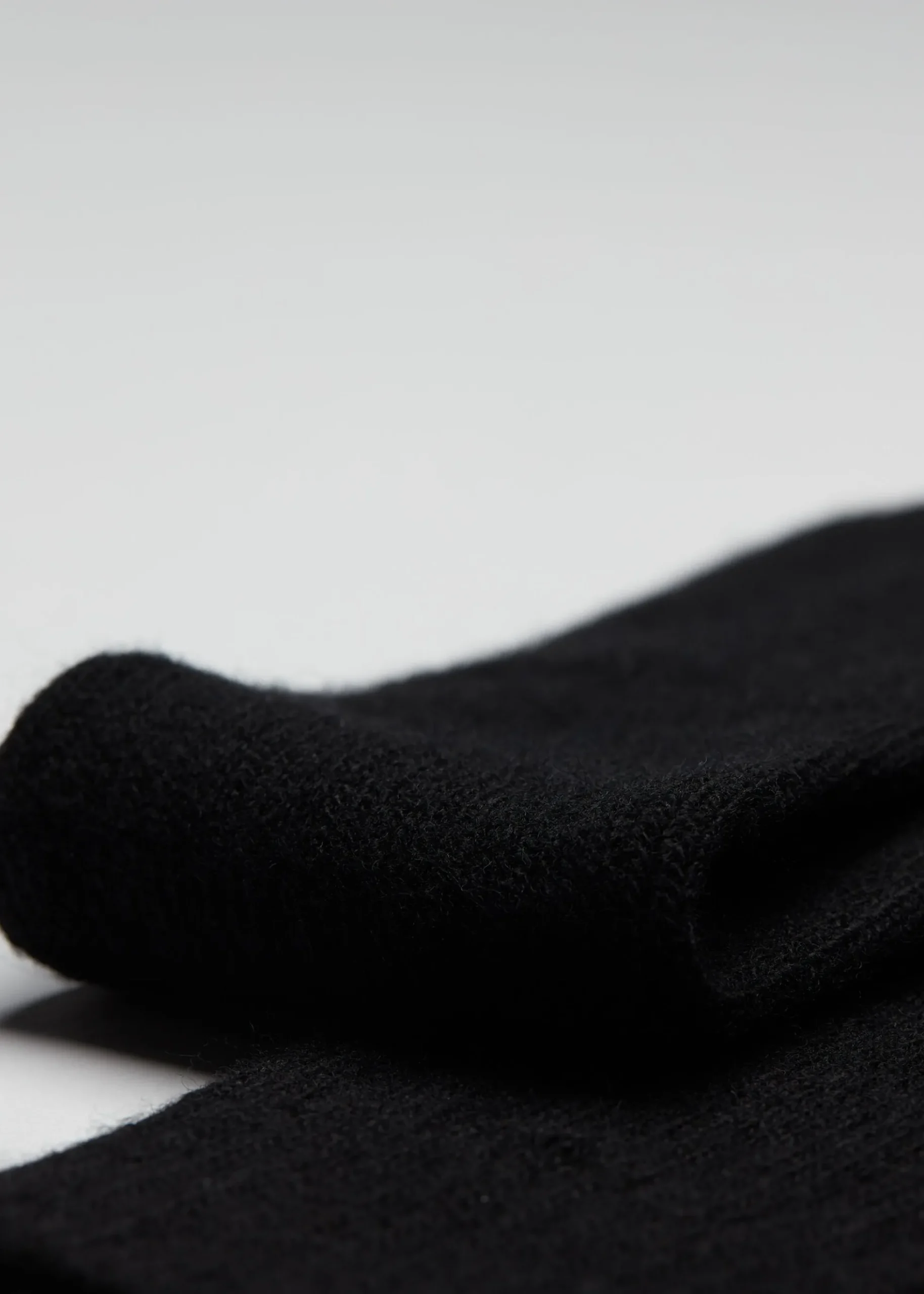 Chaussettes longues côtelées avec laine et cachemire pour homme
