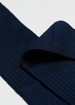Chaussettes longues côtelées pour homme avec fil d’Écosse
