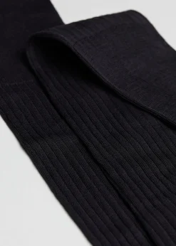 Chaussettes longues côtelées pour homme avec fil d’Écosse