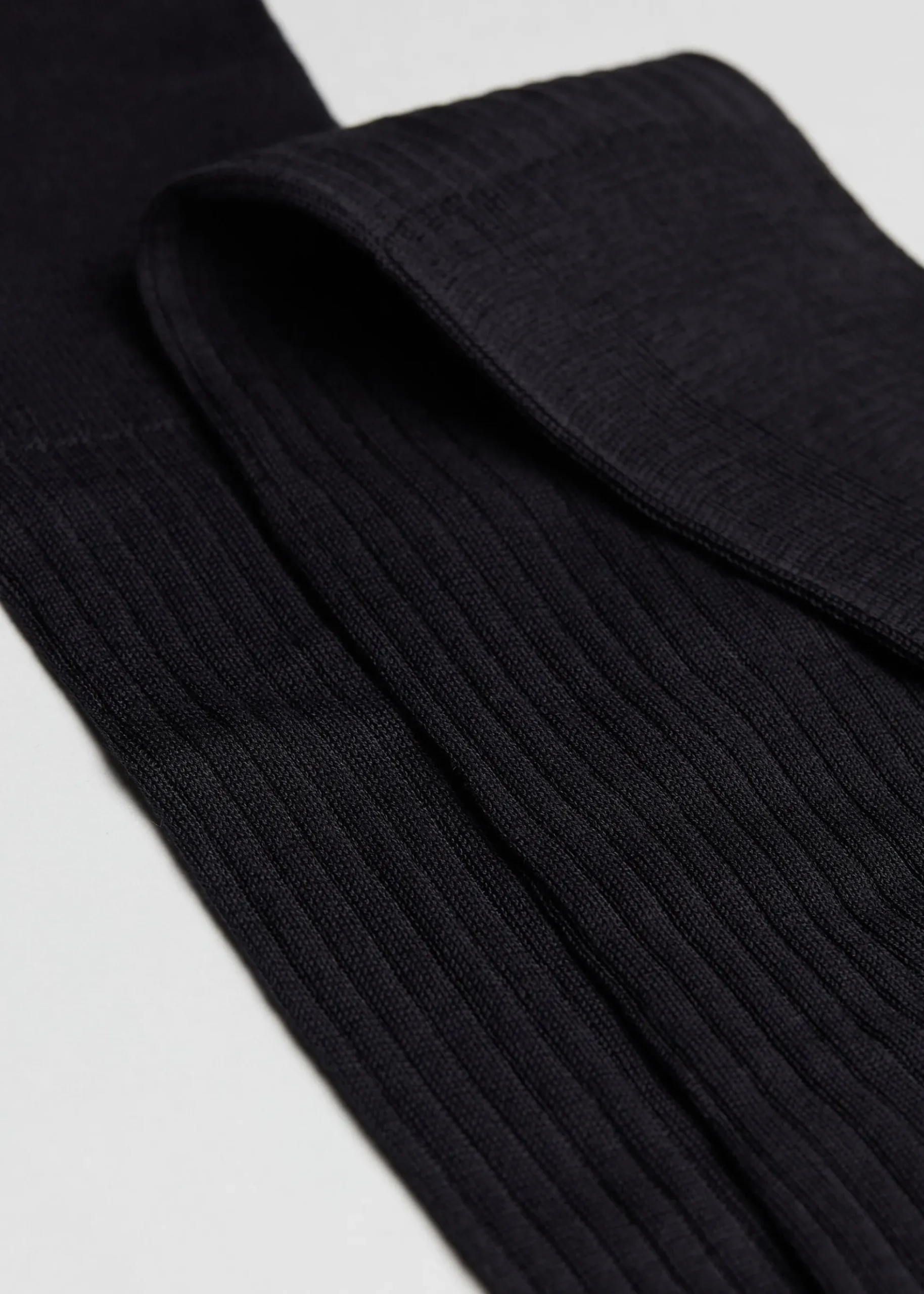 Chaussettes longues côtelées pour homme avec fil d’Écosse
