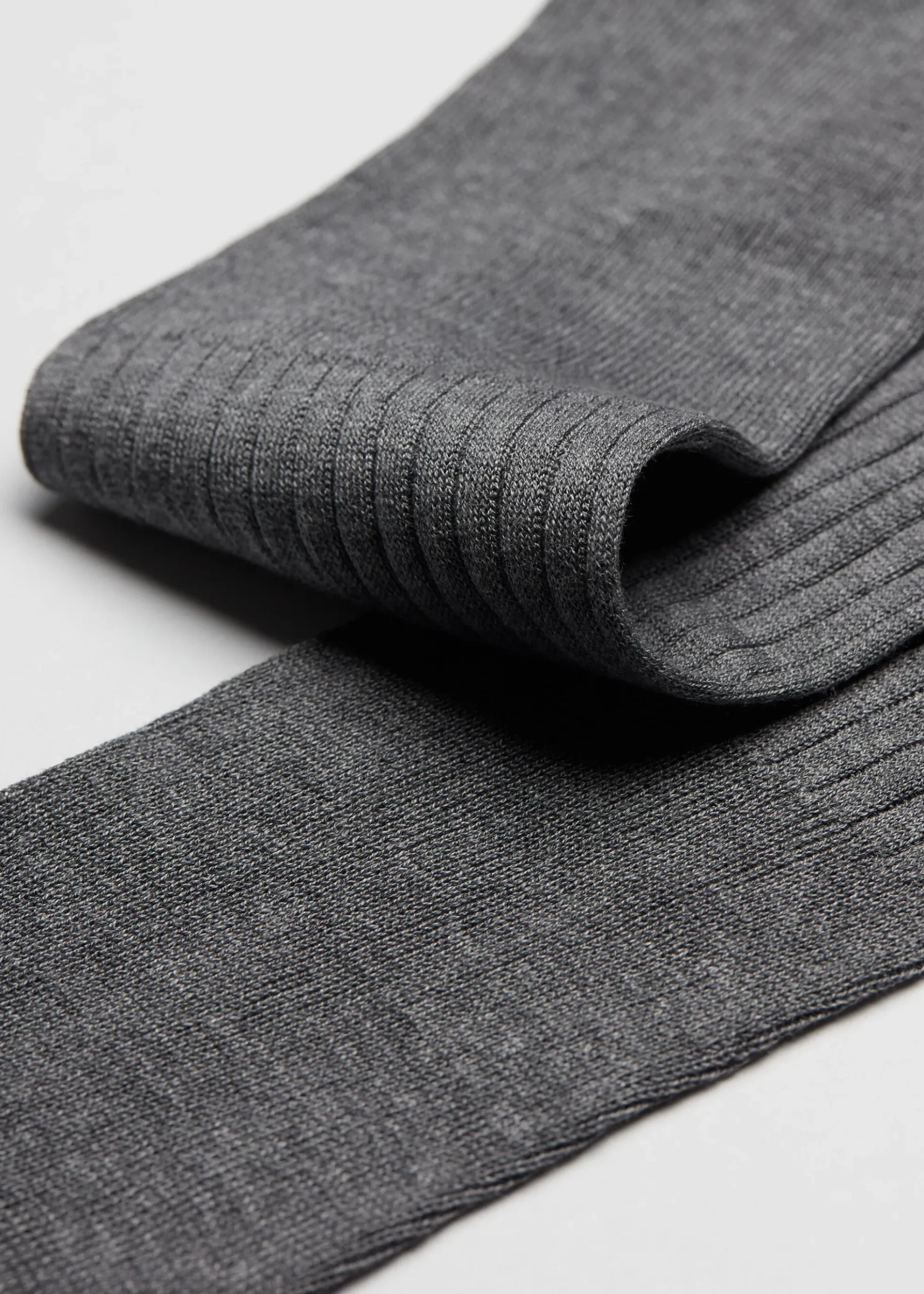 Chaussettes longues côtelées pour homme avec fil d’Écosse