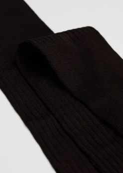 Chaussettes longues côtelées pour homme avec fil d’Écosse